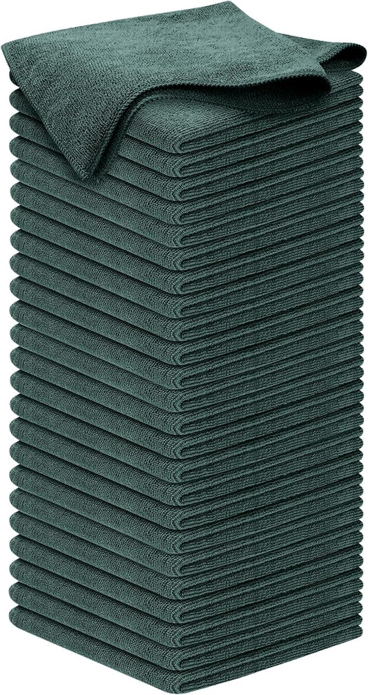 USANOOKS Premium 300GSM Microfiber Cleaning Cloth - 12.5"x12.5" High Performance - 1200 Washes, Ultra Absorbent Microfiber Towels for Cars Undercarriage, Rims & Engine Bay Cleaning - Microfiber Cloth