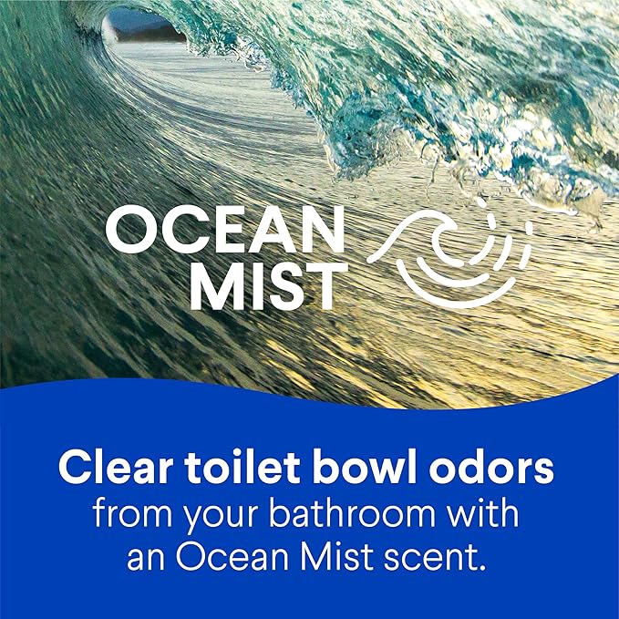 Clorox Toilet Bowl Cleaner Clinging Bleach Gel, Ocean Mist, 24 Fluid Ounces (Package May Vary)