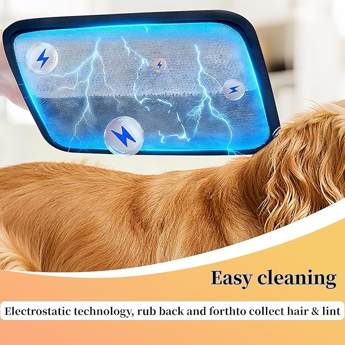 Pet Hair Remover,Static Electricity Grooming Mitt Tool,Machine-Washable for Dog Cat Hair Effortless Lint & Fur Remover for Couch,Carpet,Furniture & Car Seat（1PCS ）