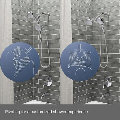 KOHLER K-23218-CP Awaken 2-in-1 Multifunction Shower Combo Kit, Durable Materials, Versatile Spray, Polished Chrome