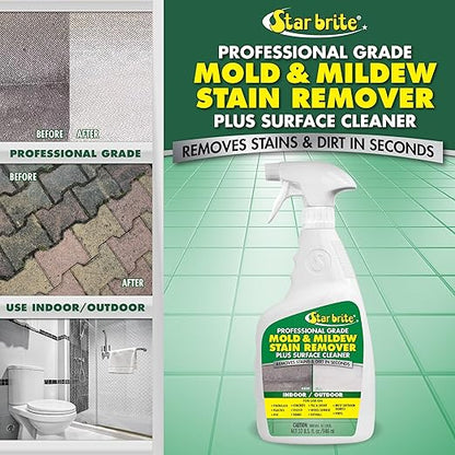 STAR BRITE Professional Grade Mold & Mildew Stain Remover - 32 OZ (120032)