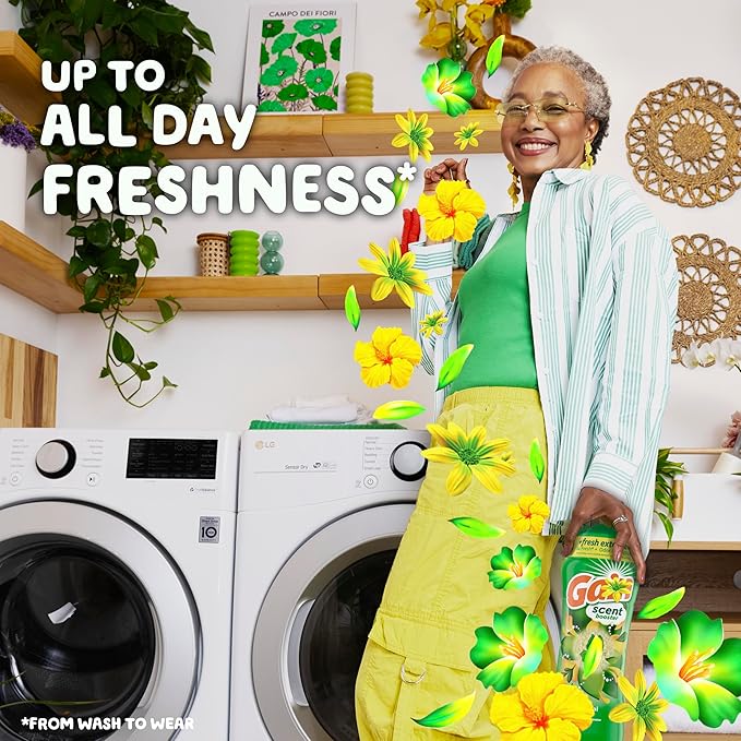 Gain Laundry Bundle: Gain Flings Laundry Detergent Pacs (2x35ct), Dryer Sheets (2x34ct), Fireworks Laundry Scent Booster Beads (14.8oz) (Pack of 2)
