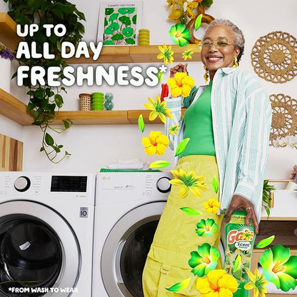 Gain Laundry Bundle: Gain Flings Laundry Detergent Pacs (2x35ct), Dryer Sheets (2x34ct), Fireworks Laundry Scent Booster Beads (14.8oz) (Pack of 2)