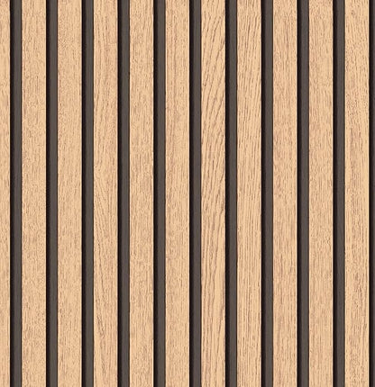 myforHD Wallpaper Peel and Stick Wood Grating Stripe Self-Adhesive Wallpaper Faux Wood Contact Paper Wood Slats Self Adhesive Wall Paper PVC Vinyl Film Removable Waterproof 17.3" x 236"