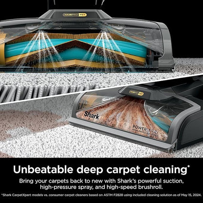Shark CarpetXpert HairPro | Upright Carpet, Area Rug & Upholstery Cleaner | StainStriker Handheld Tough Stain Remover & Onboard Self Clean | Pet Hair Pickup & Odor Removal | 5 Tools | Navy | EX304