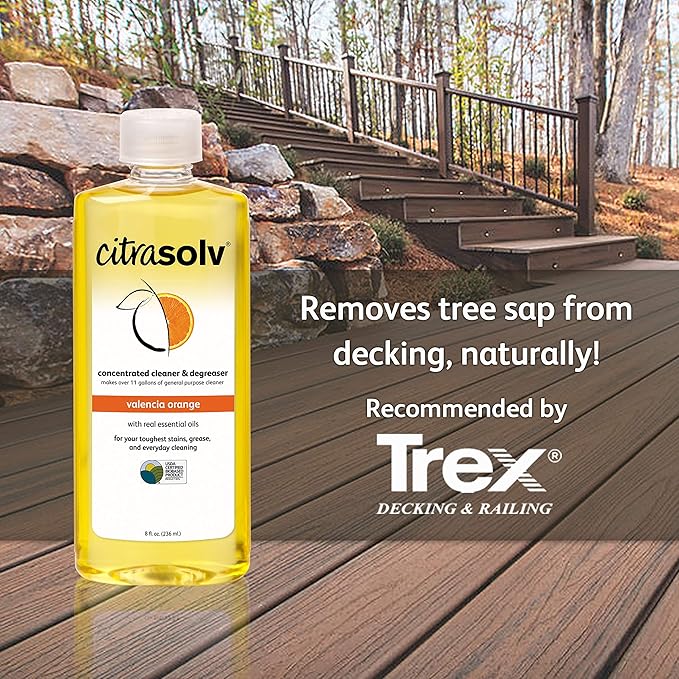 Citra Solv Concentrated Cleaner & Degreaser, Deodorizer, Paint & Adhesive Remover, for Home and Outdoor, Natural Orange Oil, Safe, Valencia Orange - 32 Fl Oz (3 Pack)