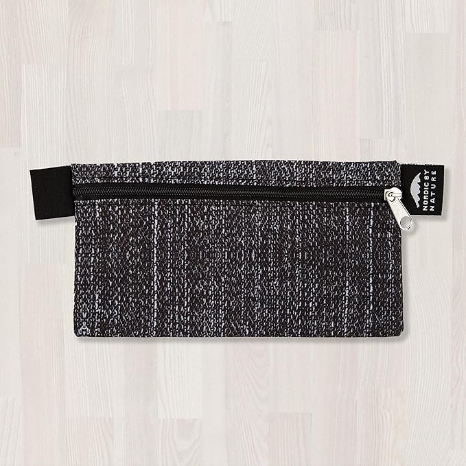 Nordic By Nature 4 Pack - Reusable Sandwich Bags Dishwasher Safe BPA Free - Durable Washable Quick Dry Cloth Baggies -Reusable Snack Bags For Kids School Lunches - Easy Open Zipper- (Black Denim)