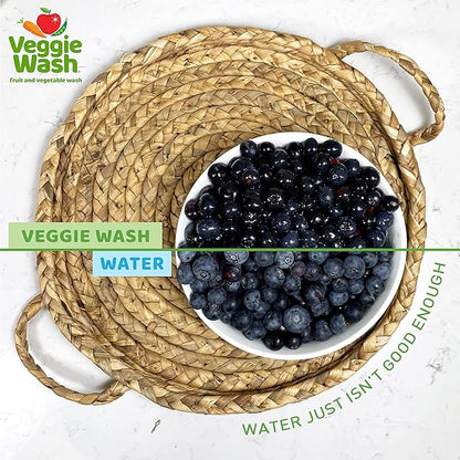 Veggie Wash Organic Fruit and Vegetable Wash Soaker, 32 Fluid Ounce (Pack of 4)