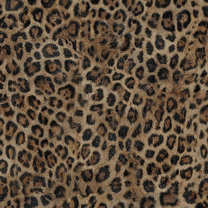 JiffDiff Upgrade Leopard Print Peel and Stick Wallpaper, 17.3" x 120" Waterproof Removable Self Adhesive Wallpaper, Brown Unique Funky Cheetah Contact Paper for Bedroom, Bathroom, Decor