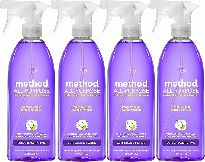 Method All Purpose Natural Surface Cleaning Spray - 28 oz - French Lavender - 4 pk