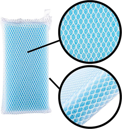 Non-Scratch, Gentle Mesh Dishwashing Sponge, Quick Dry, Odor-Resistant Dish Sponge, Gentle Cleaning for Kitchen, Dishes, Household Cleaning, Stainless Steel & Non-Stick Pans (Pack of 12)