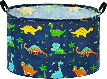 21.6" Round Laundry Basket Gift Basket Storage Laundry Hamper Laundry Basket Toys Nursery Bin with Handles,Storage Basket for Bedroom Decor