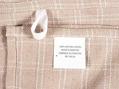 KAF Home Assorted Flat Kitchen Towels - Set of 10, 18 x 28 Inch (Beige)