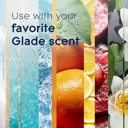Glade PlugIns Air Freshener Warmer, Scented and Essential Oils for Home and Bathroom, Up to 50 Days on Low Setting, 2 Count (Pack of 2)
