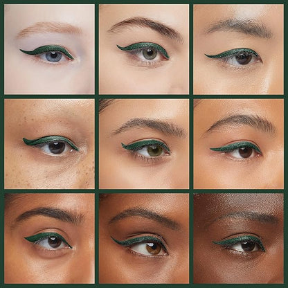 docolor Waterproof Eyeliner Pen Super Slim Liquid Eyeliner Eye Liner Gel (Green)