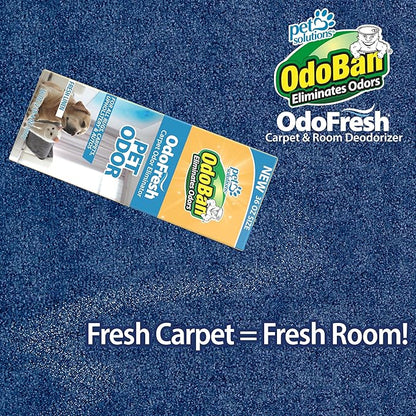 OdoBan OdoFresh Carpet and Room Deodorizer Powder for Home Smells and Odors Including Smoke, Pet Urine, Dogs, and Cat Litter, Made in the USA, Fresh Linen Scent, 36 Ounces, Pack of 6