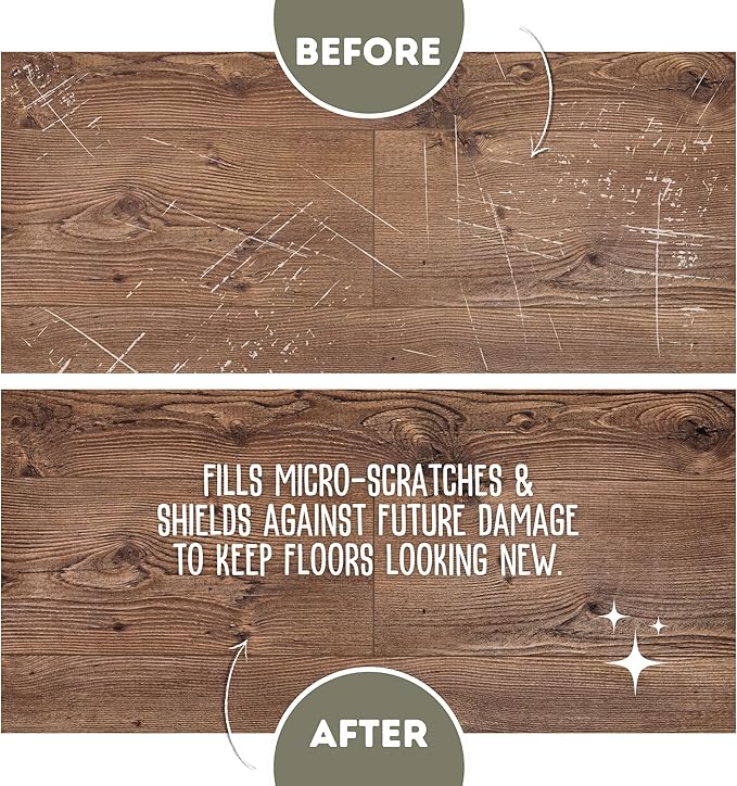 Quick Shine Multi Surface Floor Finish 27oz, 6Pk | Cleaner & Polish to use on Hardwood, Laminate, Luxury Vinyl Plank LVT, Tile & Stone | Safer Choice w/Clean Shine Technology | Shine-Protect-Refresh