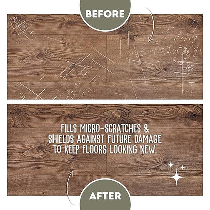 Quick Shine Hardwood Floor Luster-Polish 27oz | Plant-Derived w/Carnauba | Safer Choice, No PFAS, pH Neutral | Ready to Use Formula w/Anti-Slip Technology | Simply Squirt & Spread | Made in USA