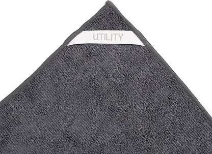 KAF Home Pantry Multipurpose Microfiber Textured Cleaning Cloth 4-Pack, 15 x 18-Inch, (1 Utility, 1 Stainless Steel, 1 Glass, 1 Wood)