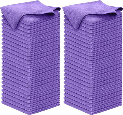 USANOOKS Premium 300GSM Microfiber Cleaning Cloth - 12.5"x12.5" High Performance - 1200 Washes, Ultra Absorbent Microfiber Towels for Cars Undercarriage, Rims & Engine Bay Cleaning - Microfiber Cloth