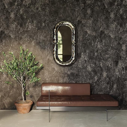 3yecao 48"×591" Extra Wide Big Roll Large Size Dark Brown Tan Gray Concrete Wallpaper Peel and Stick Waterproof Thick Charcoal Grey Concrete Contact Paper Vinyl Taupe Cement Tile Stickers for Bedroom